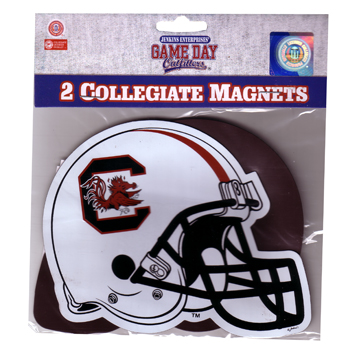 aminco International NCAA South Carolina Fighting Gamecocks Sturdy 3 Football Helmet Magnet 